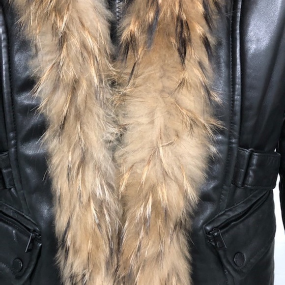 Authentic Rudsak Jenny Leather Parka Coat - Picture 9 of 15